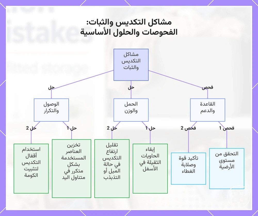 مشاكل التكديس والثبات: الفحوصات والحلول الأساسية