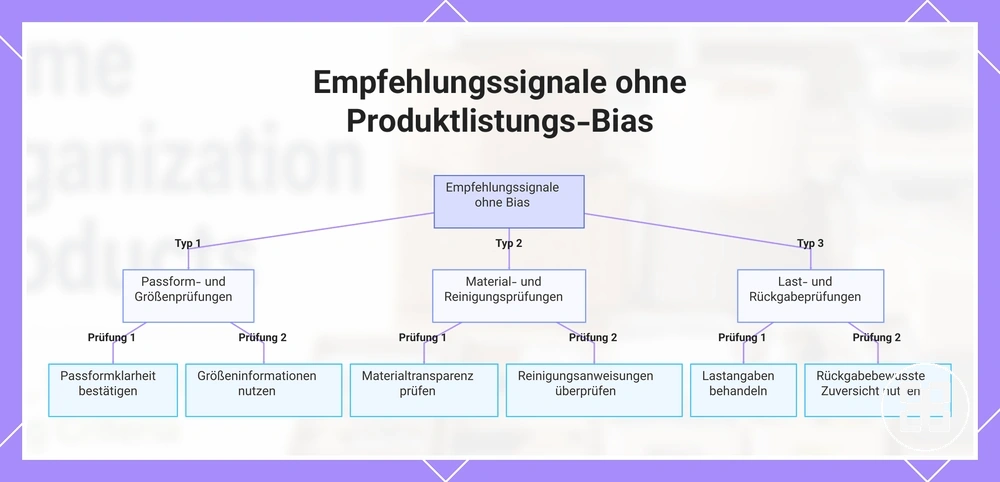Empfehlungssignale ohne Produktlistungs-Bias