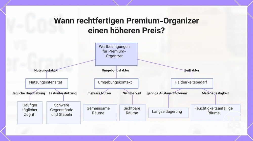 Wann rechtfertigen Premium-Organizer einen höheren Preis?