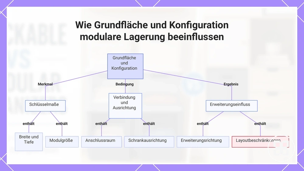 Wie Grundfläche und Konfiguration modulare Lagerung beeinflussen