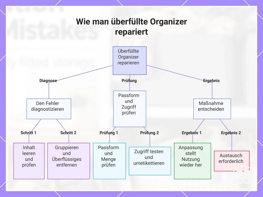 Wie man überfüllte Organizer repariert