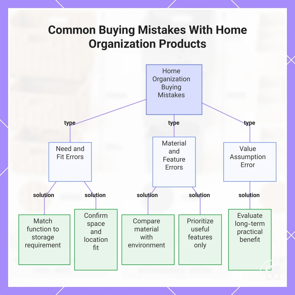 Common Buying Mistakes With Home Organization Products