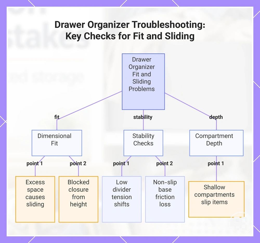 Drawer Organizer Troubleshooting: Key Checks for Fit and Sliding