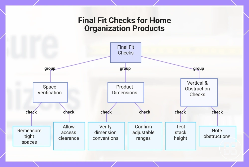 Final Fit Checks for Home Organization Products