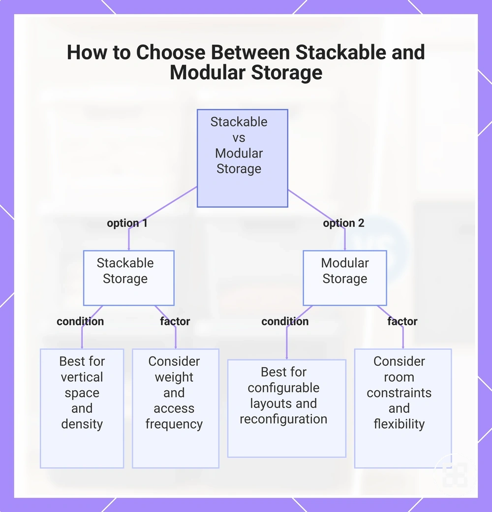 How to Choose Between Stackable and Modular Storage