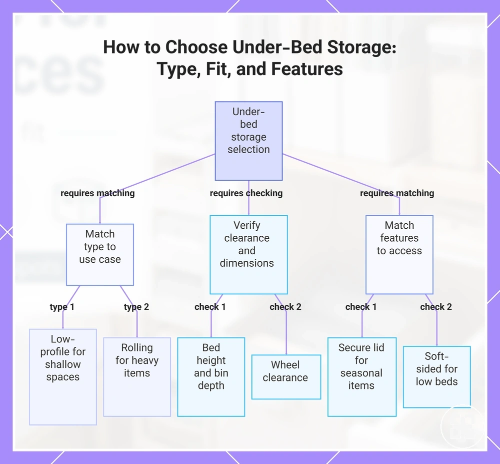 How to Choose Under-Bed Storage: Type, Fit, and Features