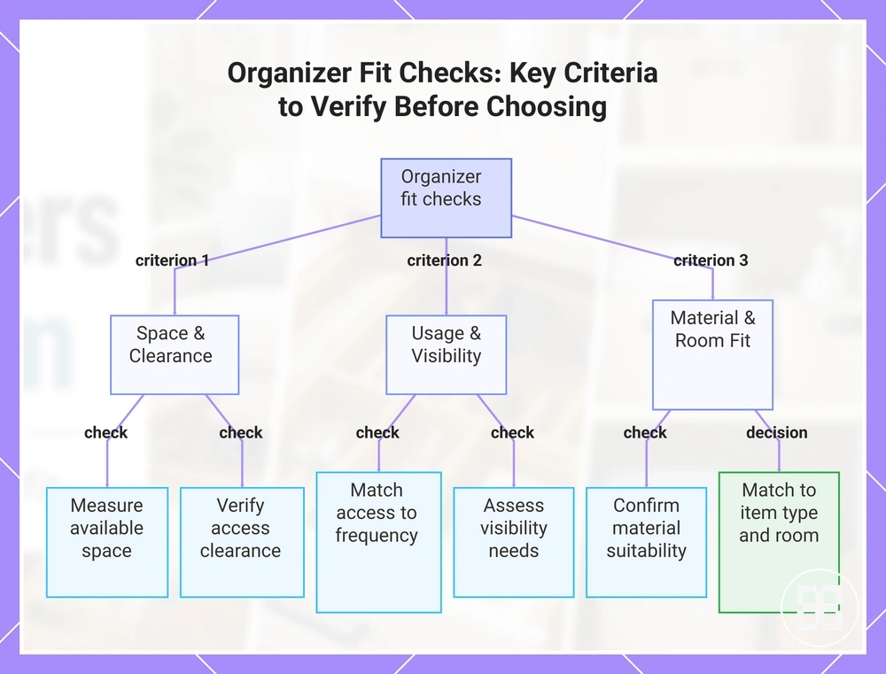 Organizer Fit Checks: Key Criteria to Verify Before Choosing