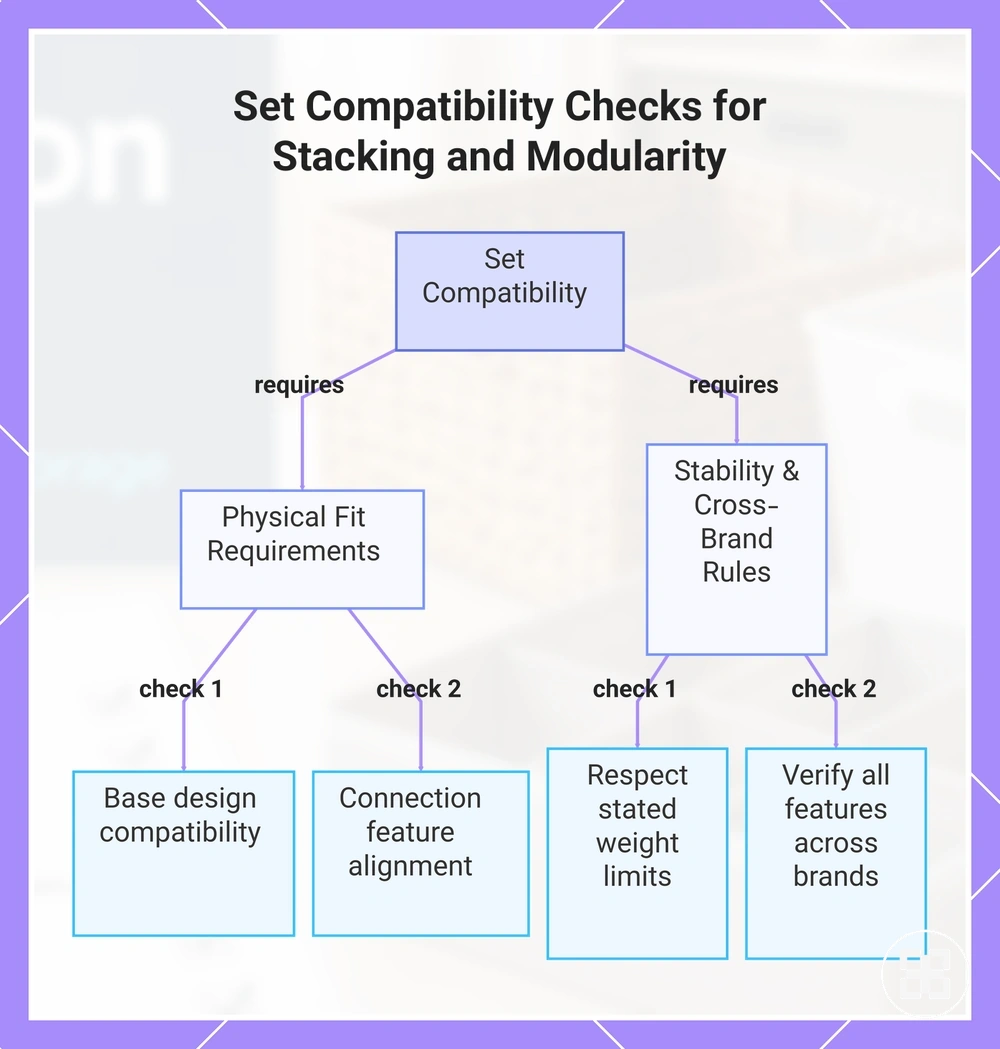 Set Compatibility Checks for Stacking and Modularity