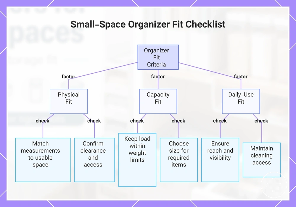 Small-Space Organizer Fit Checklist