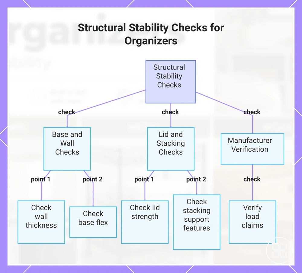 Structural Stability Checks for Organizers