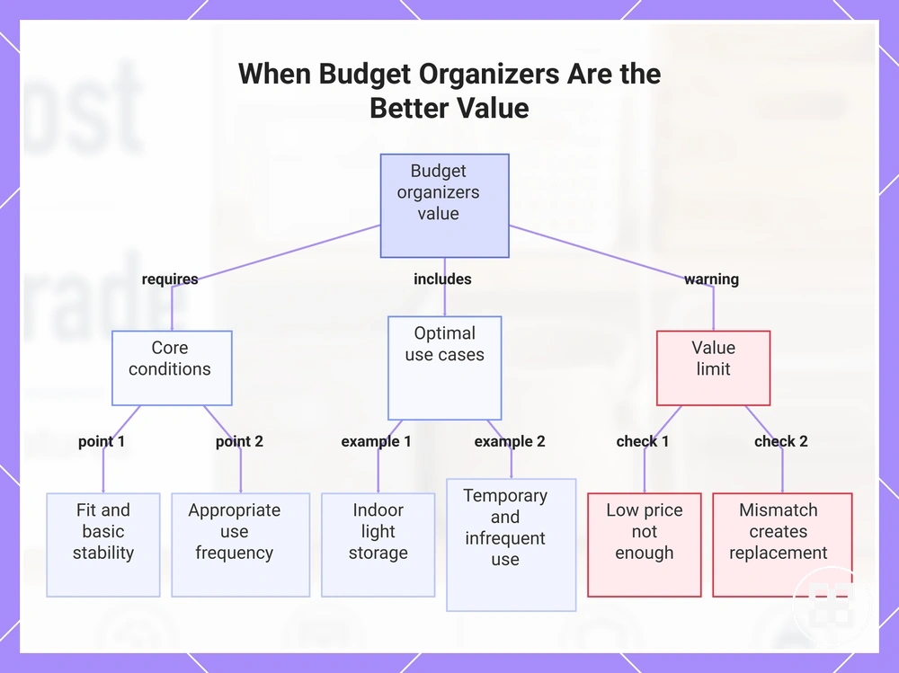 When Budget Organizers Are the Better Value