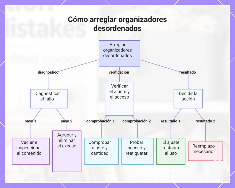 Cómo arreglar organizadores desordenados