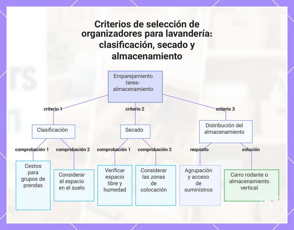 Criterios de selección de organizadores para lavandería: clasificación, secado y almacenamiento