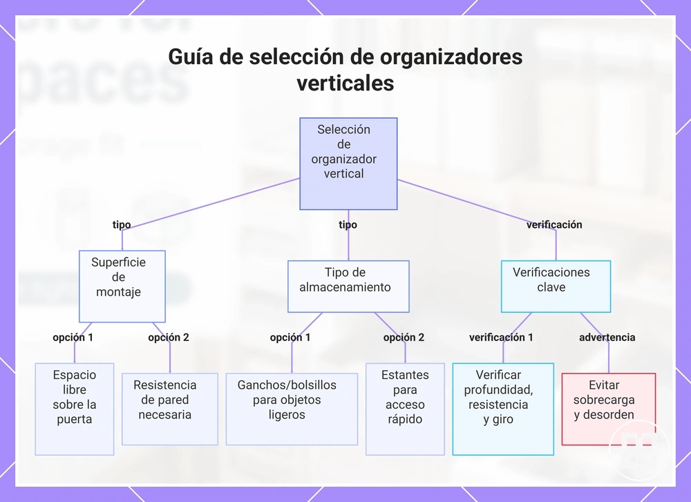 Guía de selección de organizadores verticales