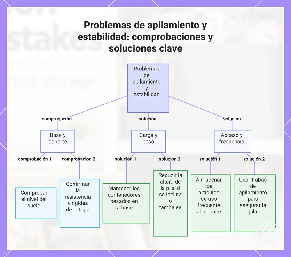 Problemas de apilamiento y estabilidad: comprobaciones y soluciones clave