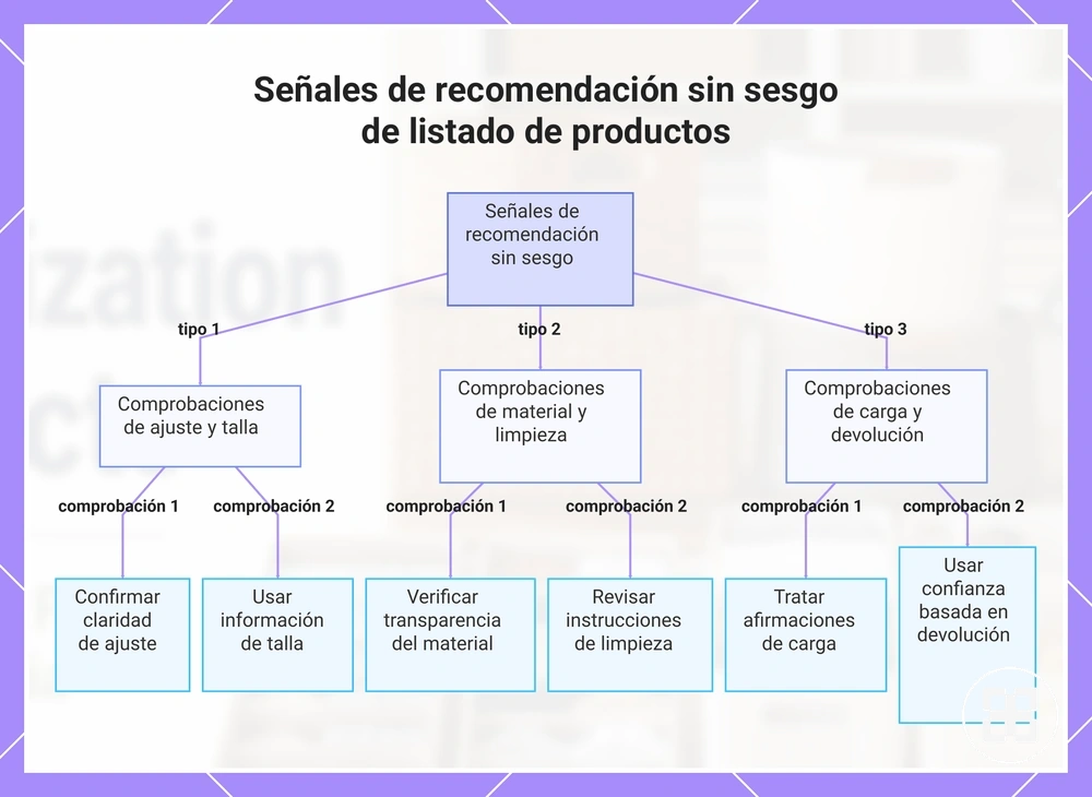 Señales de recomendación sin sesgo de listado de productos