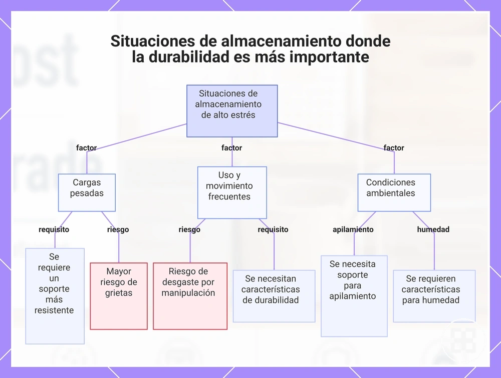 Situaciones de almacenamiento donde la durabilidad es más importante