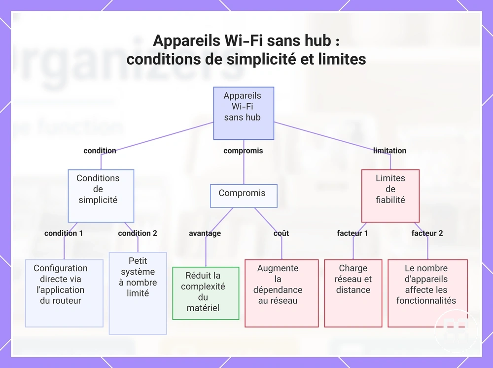 Appareils Wi-Fi sans hub : conditions de simplicité et limites