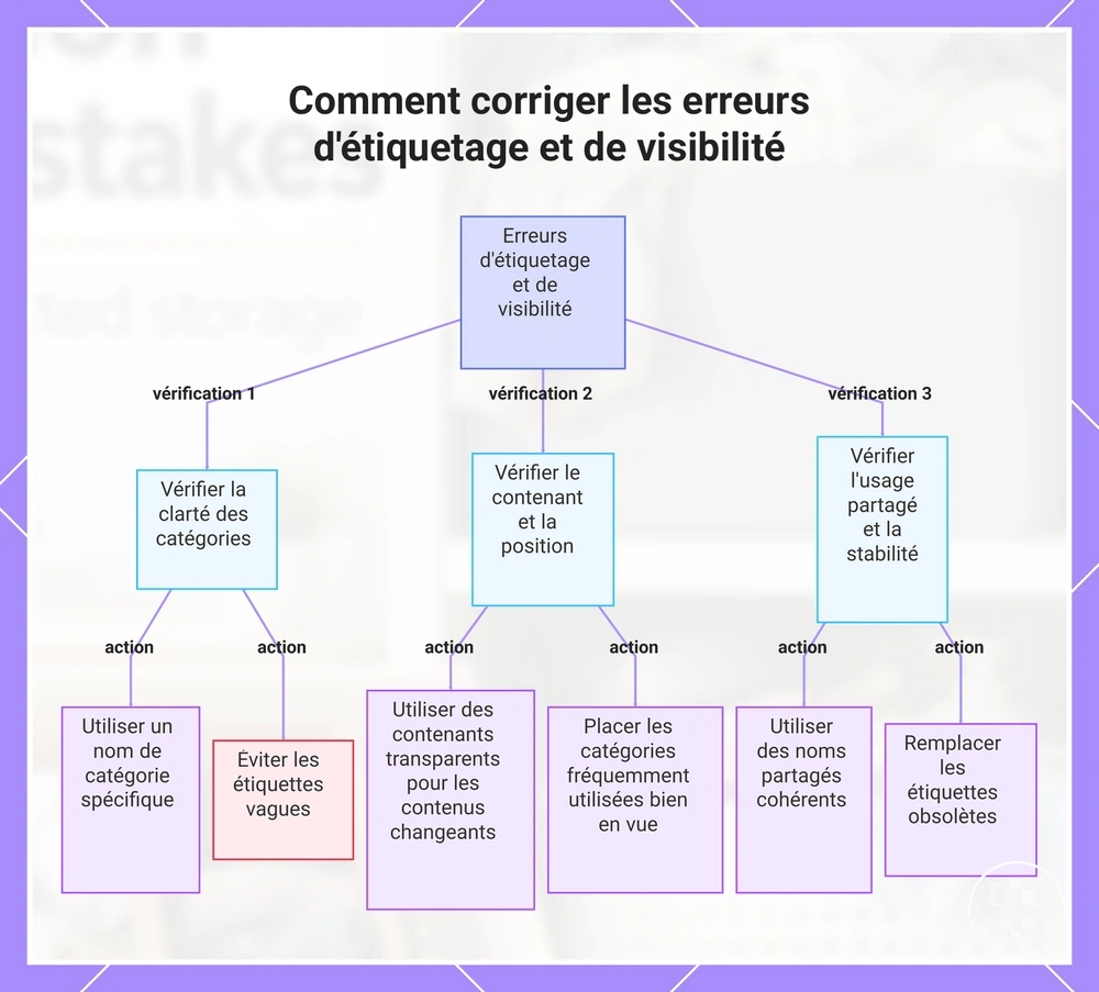 Comment corriger les erreurs d'étiquetage et de visibilité