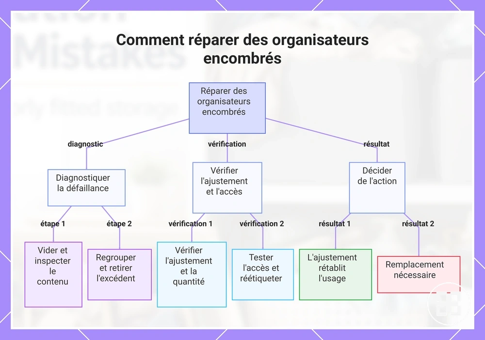 Comment réparer des organisateurs encombrés