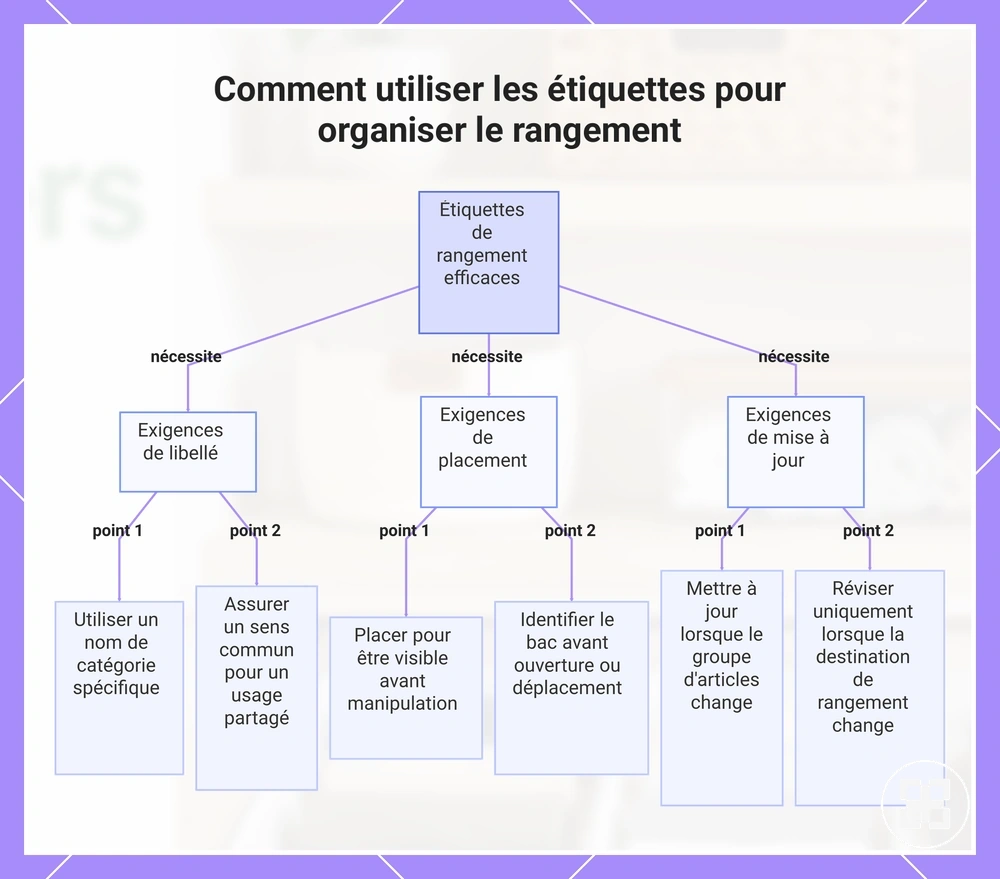 Comment utiliser les étiquettes pour organiser le rangement