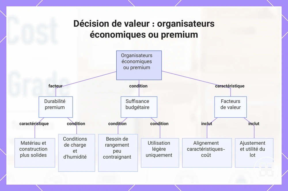 Décision de valeur : organisateurs économiques ou premium