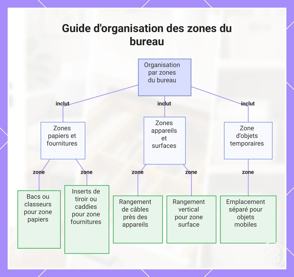 Guide d'organisation des zones du bureau