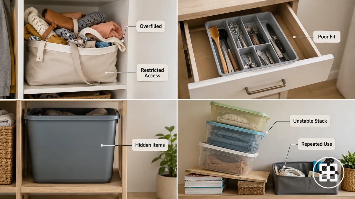 Pourquoi produits rangement cessent fonctionner