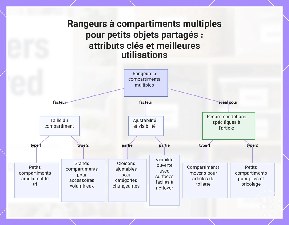Rangeurs à compartiments multiples pour petits objets partagés : attributs clés et meilleures utilisations