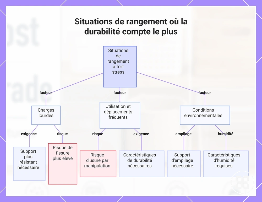 Situations de rangement où la durabilité compte le plus