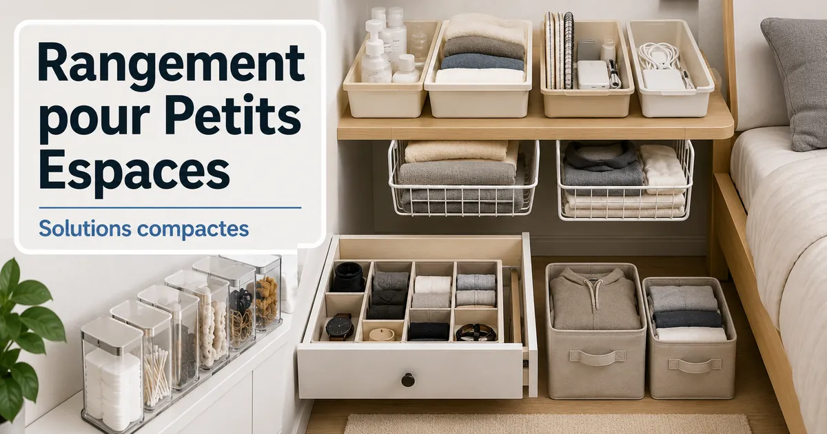 Produits de rangement compacts pour la maison utilisés dans une petite pièce avec peu d’espace de stockage
