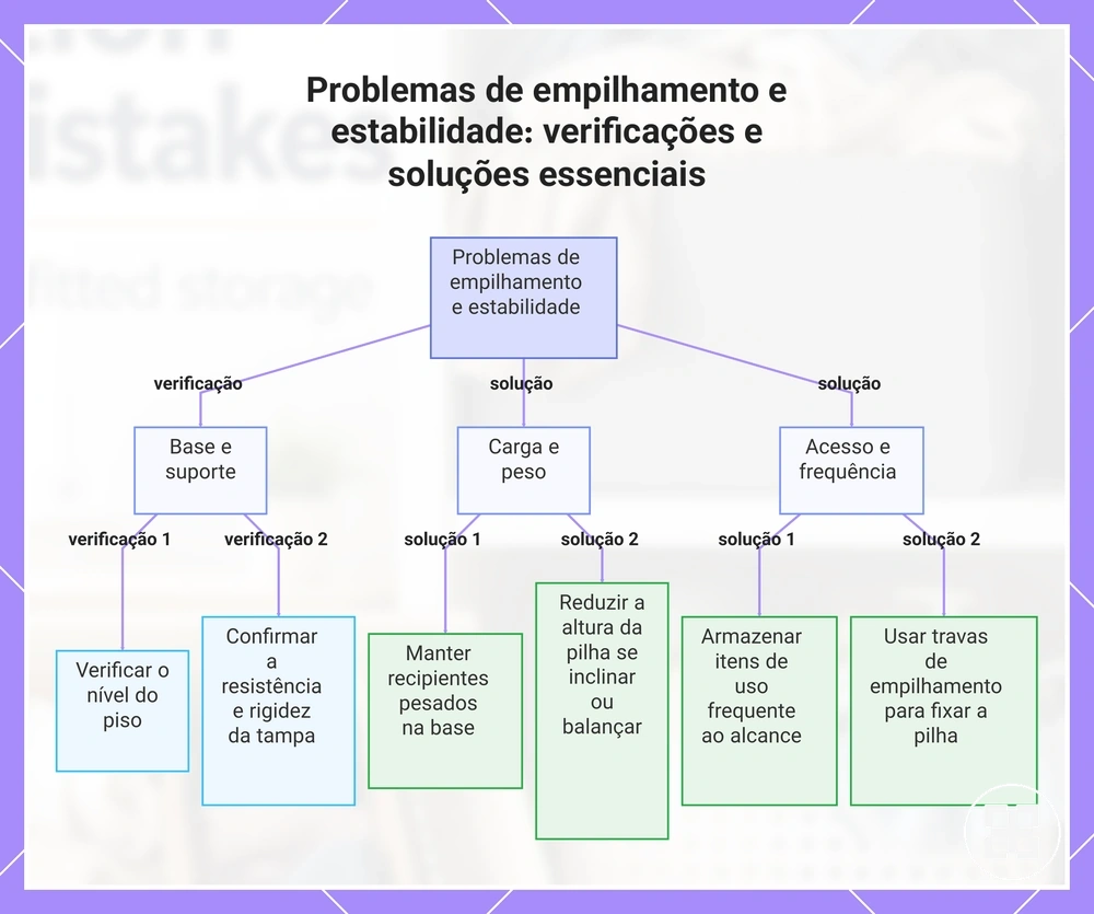 Problemas de empilhamento e estabilidade: verificações e soluções essenciais