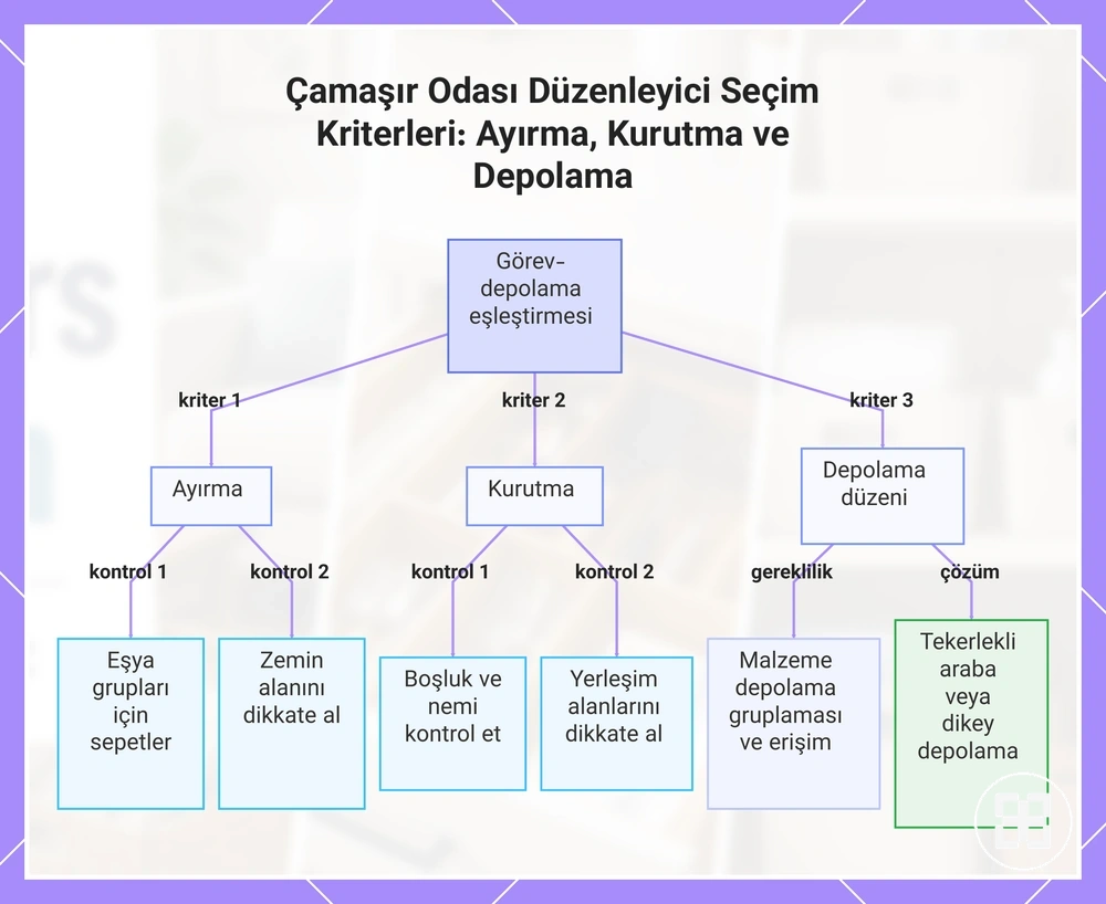 Çamaşır Odası Düzenleyici Seçim Kriterleri: Ayırma, Kurutma ve Depolama
