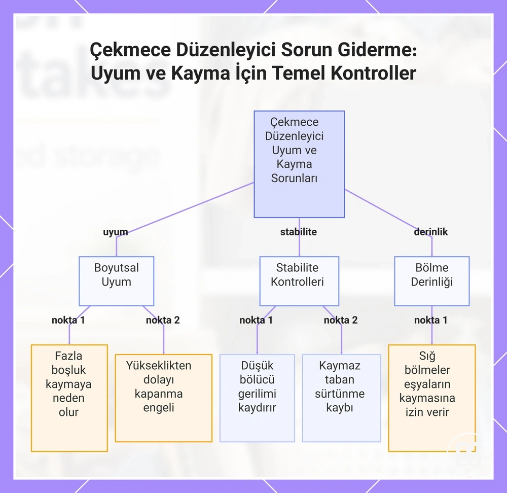 Çekmece Düzenleyici Sorun Giderme: Uyum ve Kayma İçin Temel Kontroller
