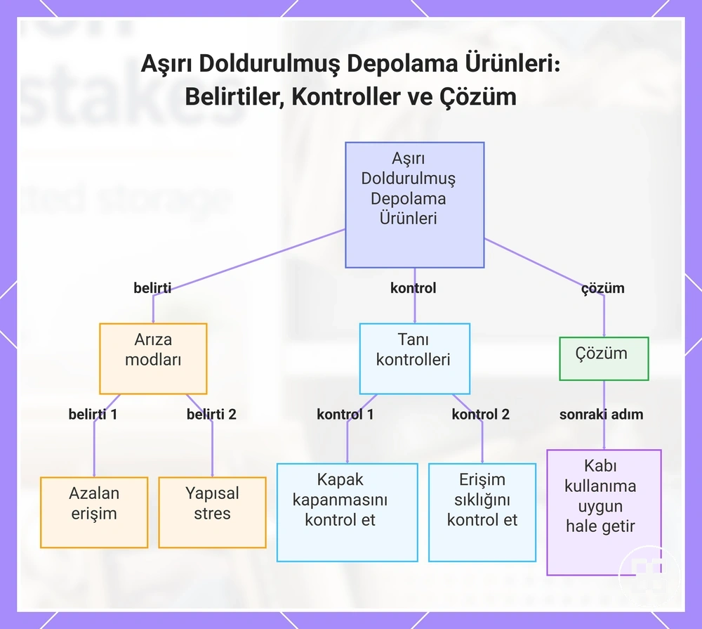 Aşırı Doldurulmuş Depolama Ürünleri: Belirtiler, Kontroller ve Çözüm