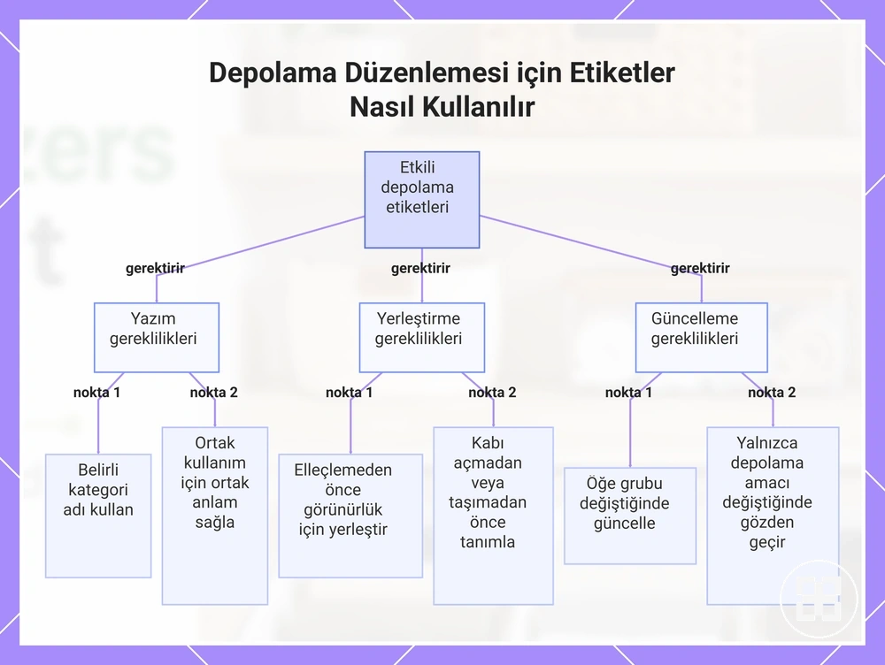 Depolama Düzenlemesi için Etiketler Nasıl Kullanılır