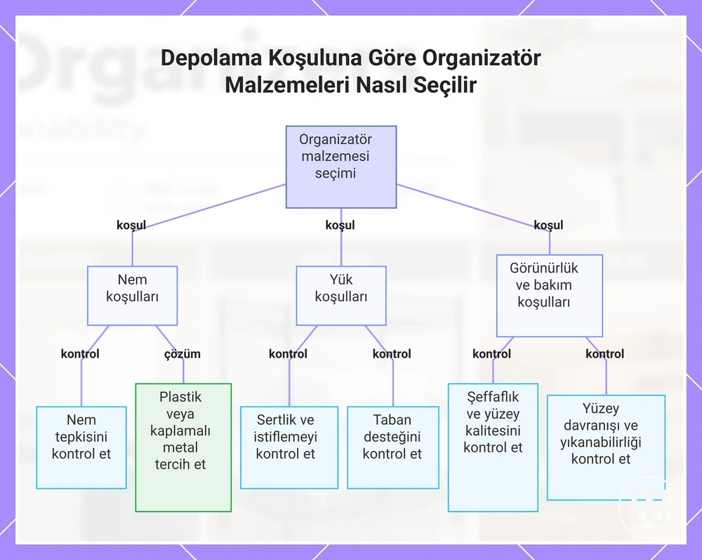 Depolama Koşuluna Göre Organizatör Malzemeleri Nasıl Seçilir