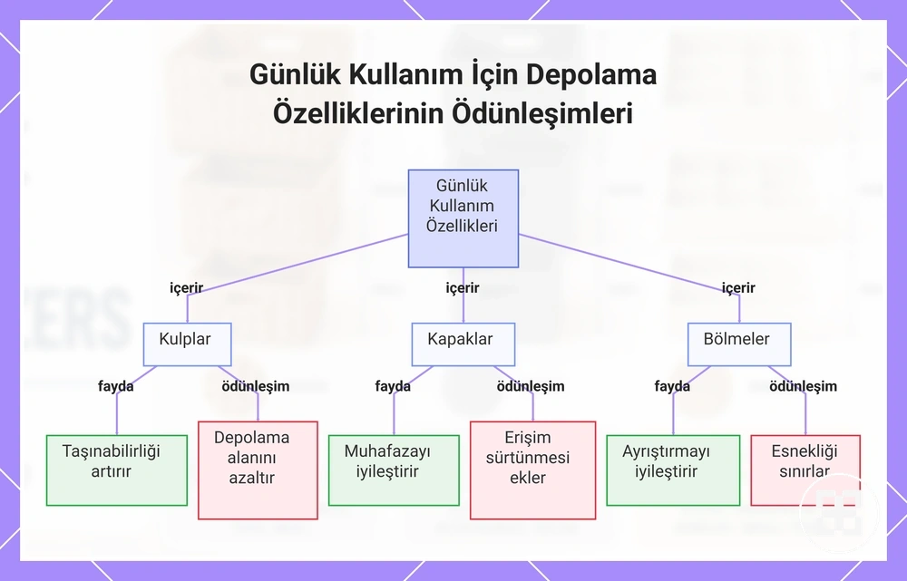 Günlük Kullanım İçin Depolama Özelliklerinin Ödünleşimleri