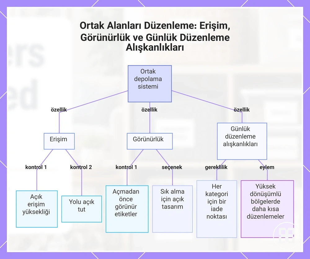 Ortak Alanları Düzenleme: Erişim, Görünürlük ve Günlük Düzenleme Alışkanlıkları