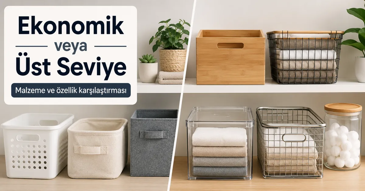 Malzeme ve özelliklere göre karşılaştırılan ekonomik ve üst seviye ev düzenleme ürünleri