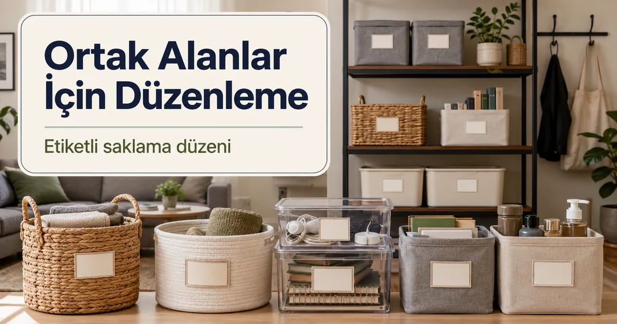 Ortak yaşam alanları için etiketlenmiş ve düzenlenmiş ev düzenleme ürünleri