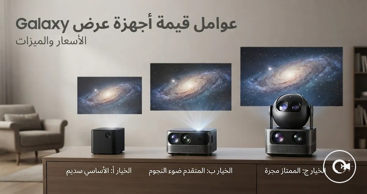 خيارات أجهزة عرض Galaxy بمستويات مختلفة من القيمة والميزات