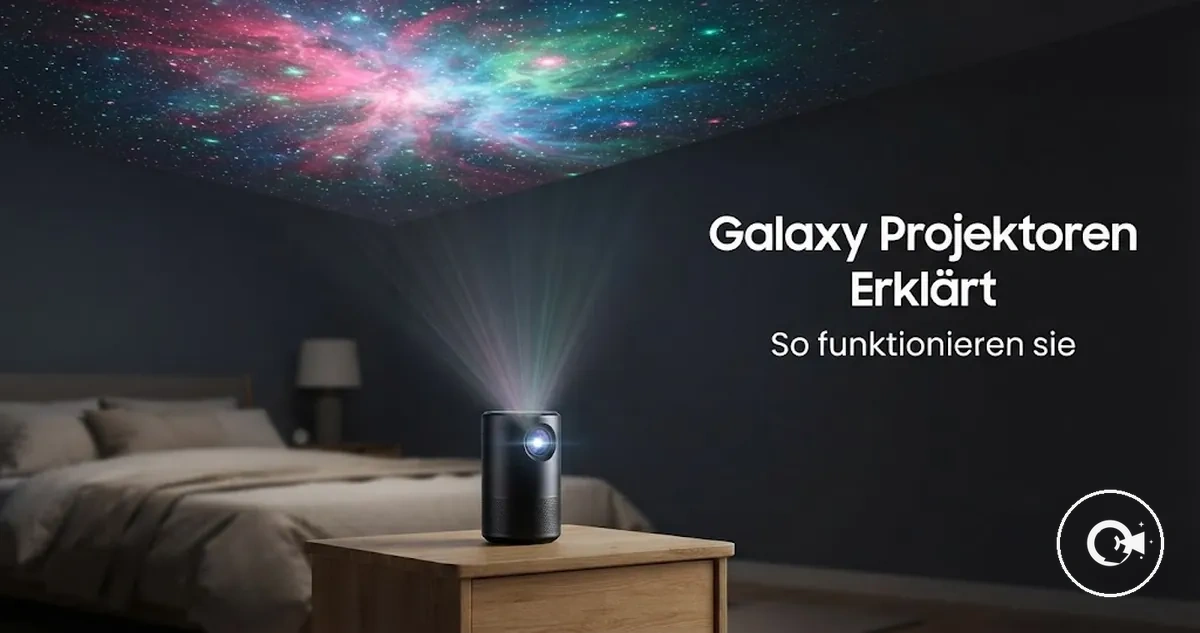 Galaxy Projektor mit Sternen- und Nebellicht-Projektionen