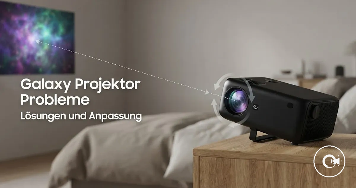 Galaxy Projektor mit angepasster Projektion zur Fehlerbehebung
