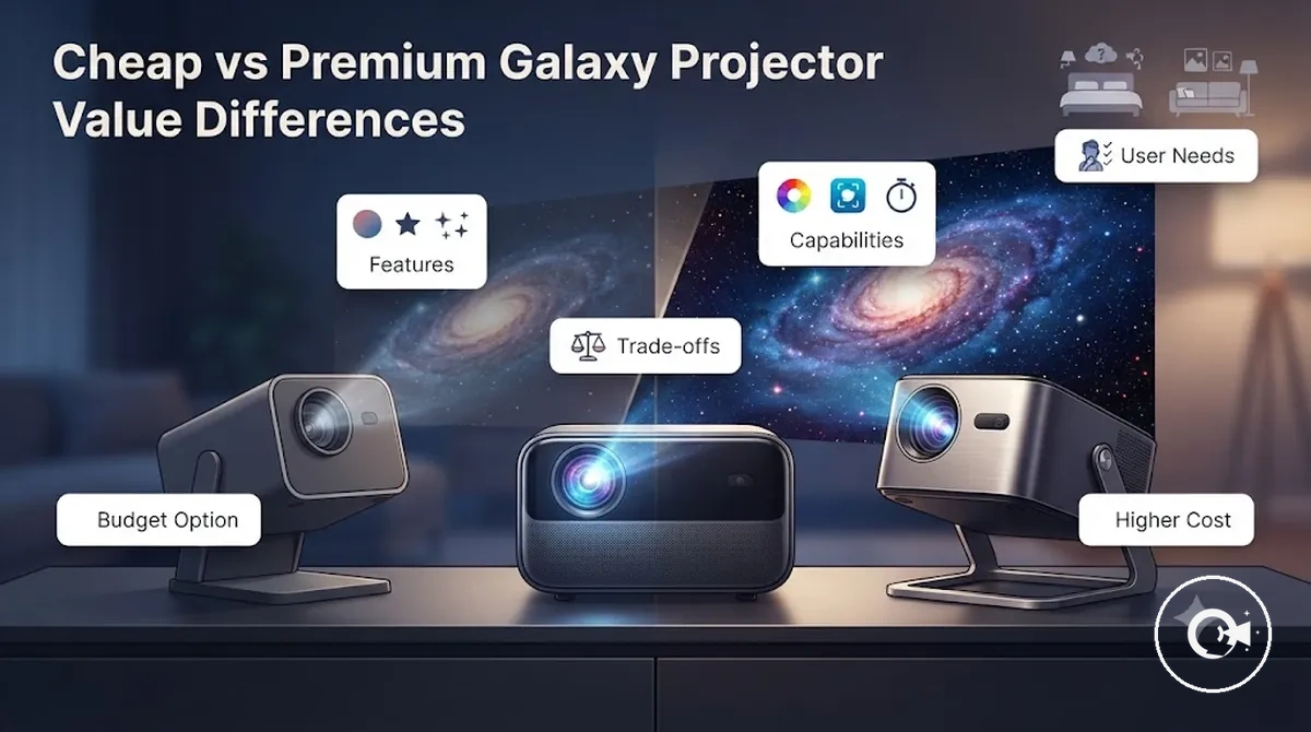 Wertvergleich zwischen günstigen und Premium-Galaxy-Projektoren