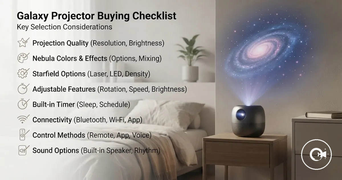 Galaxy Projector buying checklist with key selection considerations