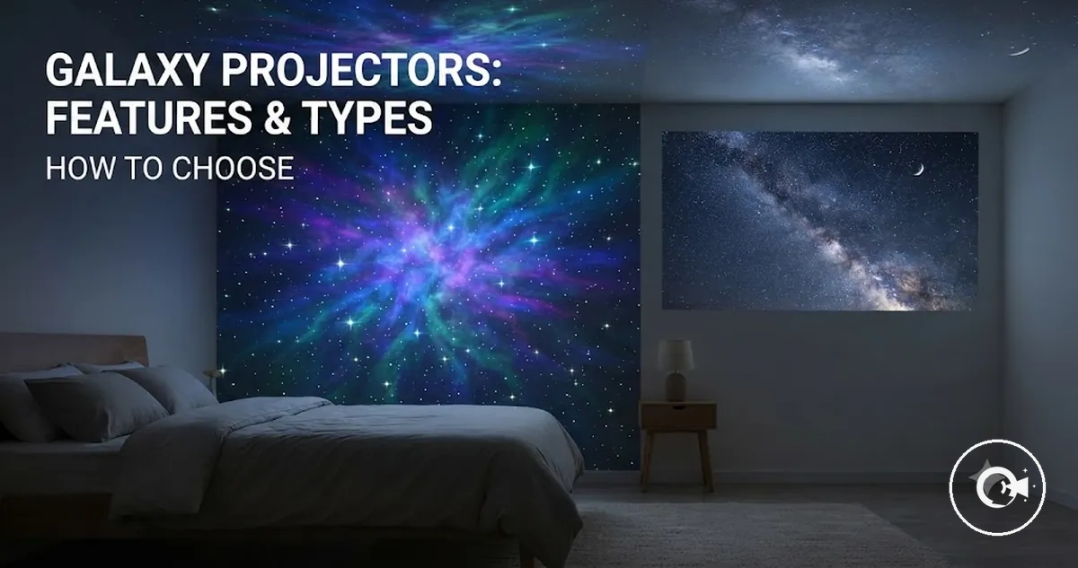 Galaxy Projector displaying star and galaxy projection effects in a room