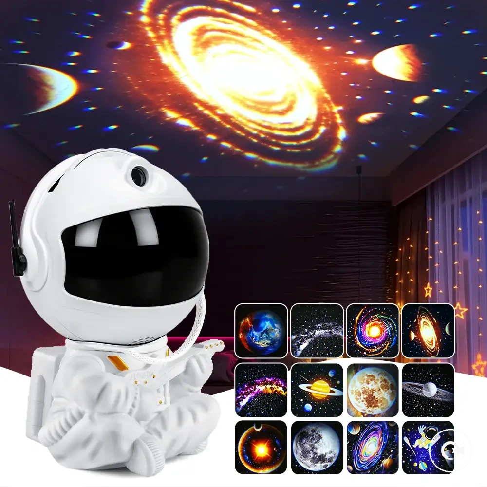 Astronaut Galaxy Projector night light with star projection