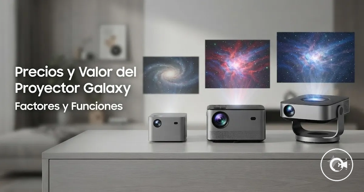 Opciones de Proyectores Galaxy mostrando distintos niveles de valor y funciones