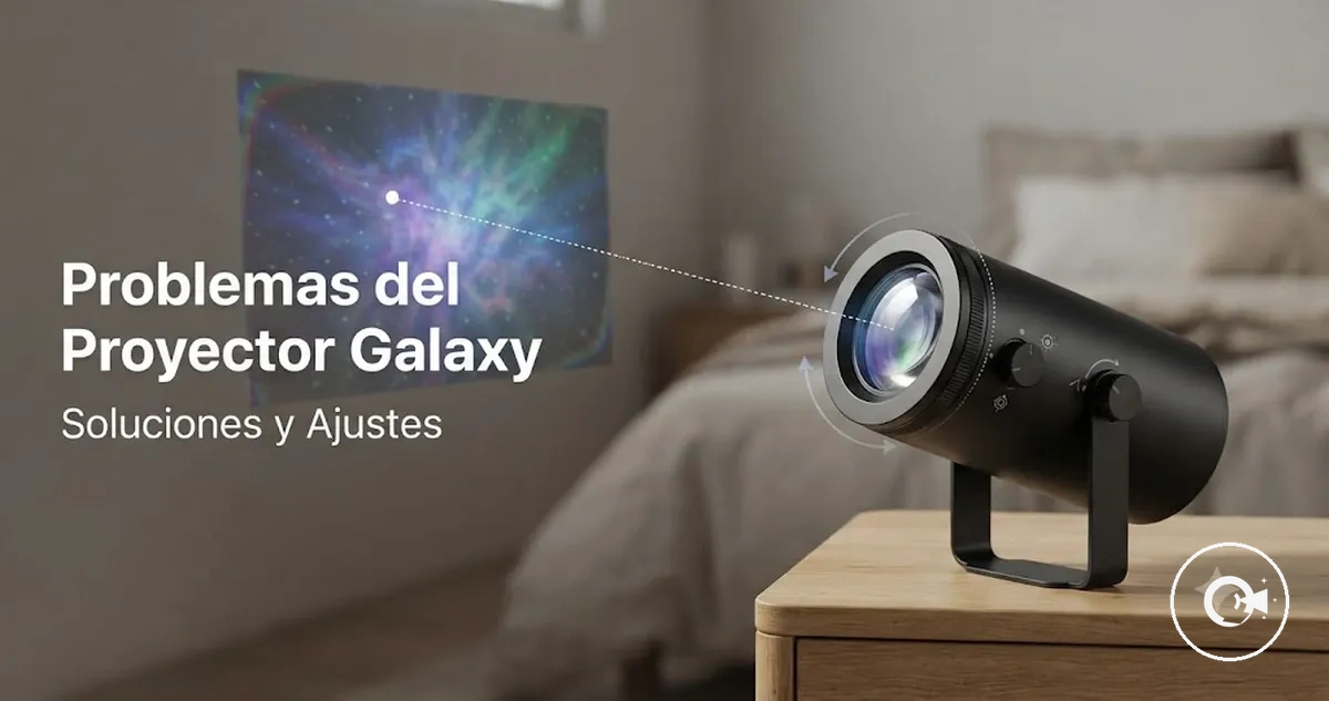 Solución de problemas de un Proyector Galaxy con ajustes de proyección